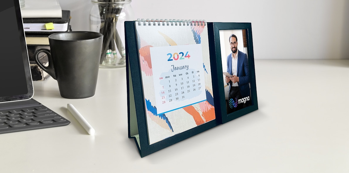 Desk Calendar with Photo Frame VistaPrint